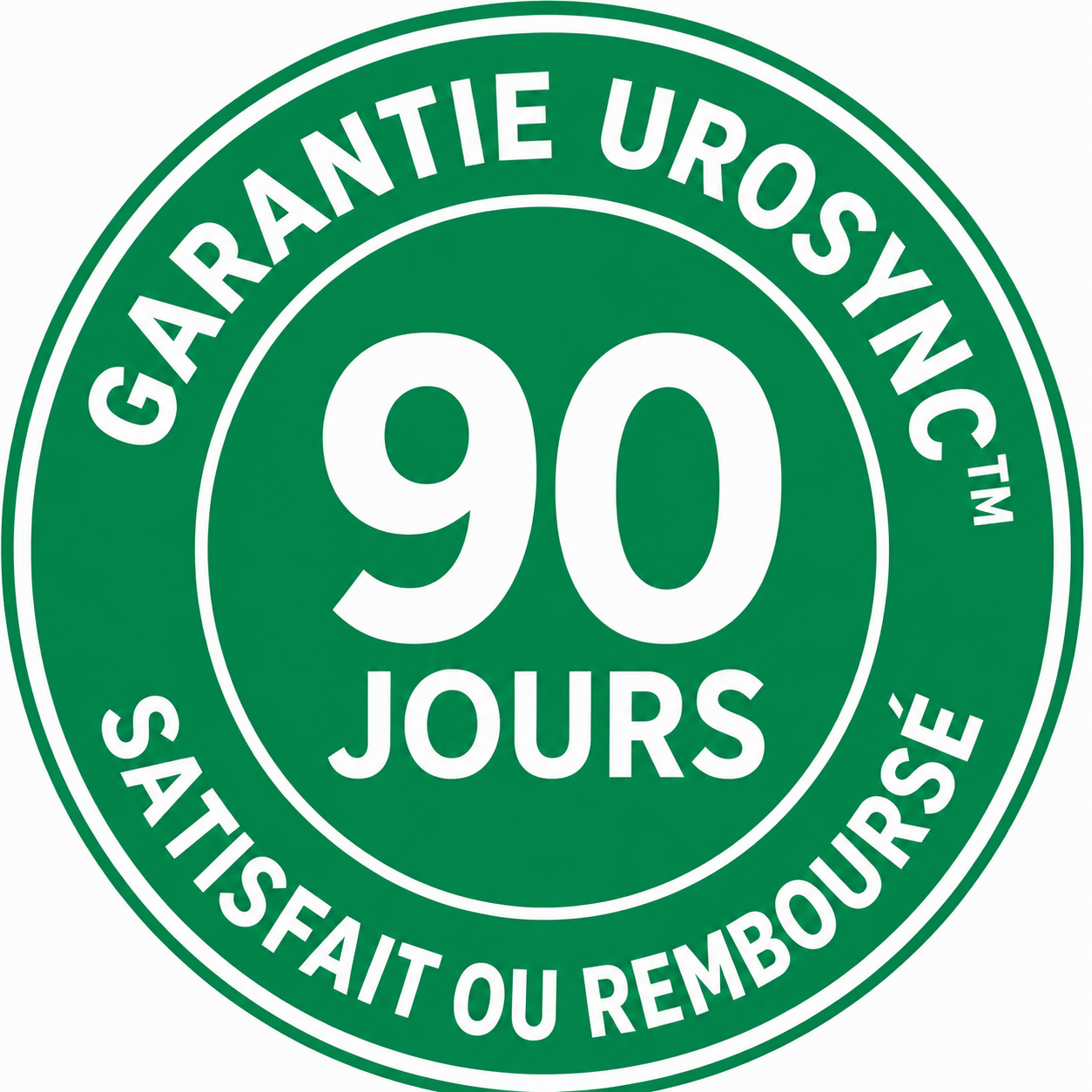 Garantie satisfait ou remboursé 90 jours UROSYNC ™