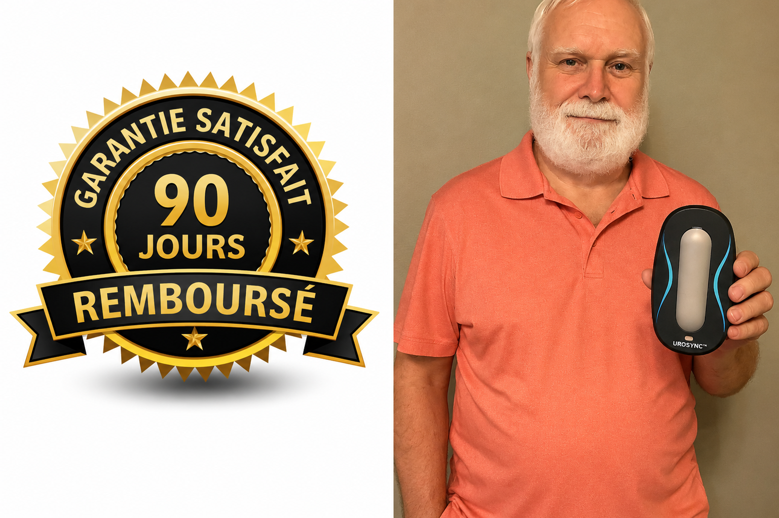 Garantie satisfait ou remboursé 90 jours UROSYNC ™